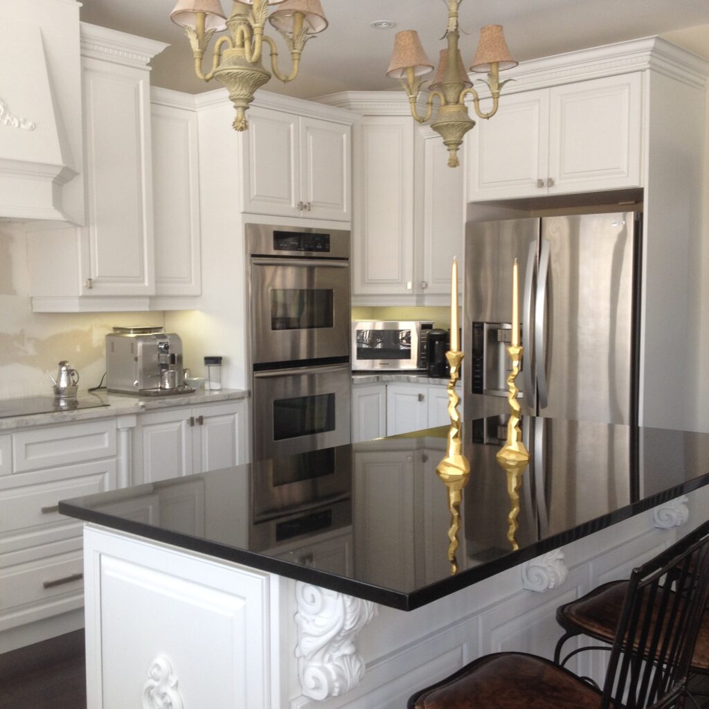 Spray Painted Kitchen Cabinets Done In Sherwin Williams Kem Aqua 