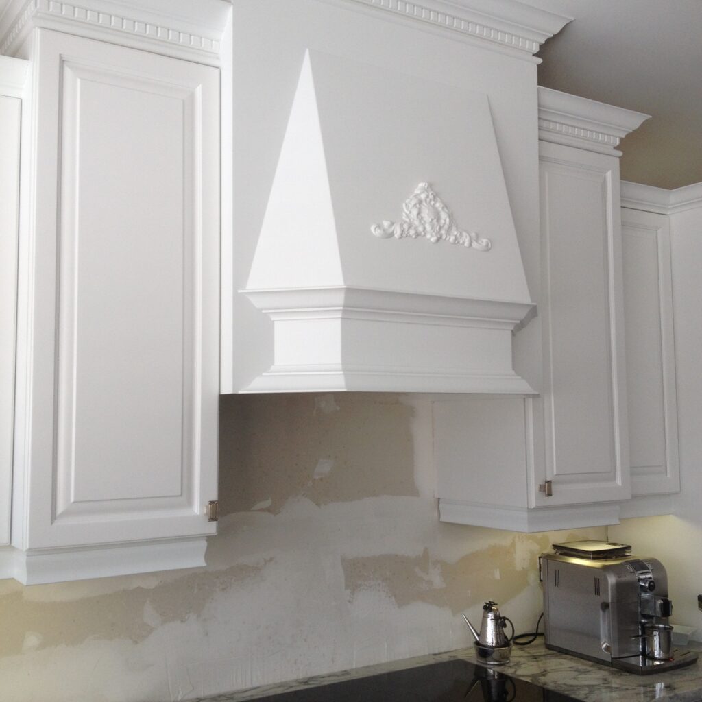 Spray Painted Kitchen Done in Sherwin Williams Kem Aqua