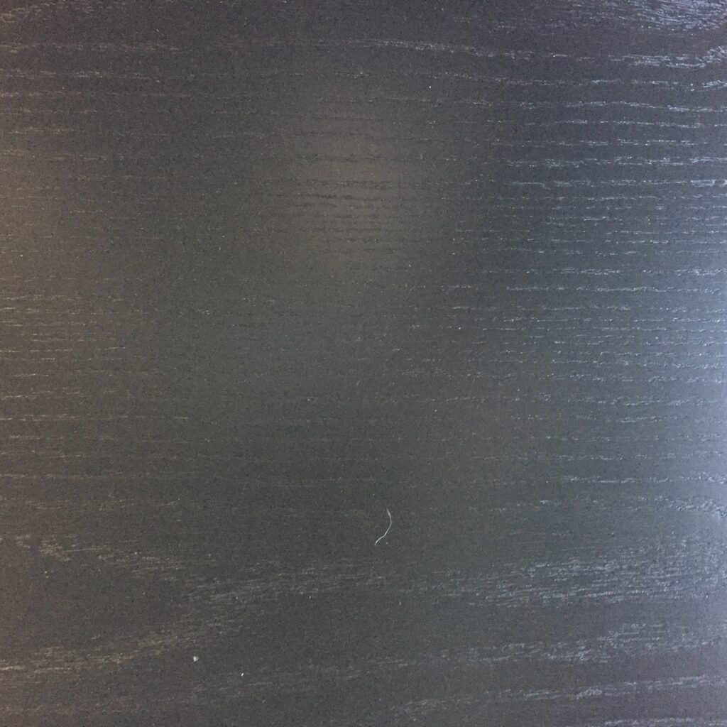 Solid Oak Spray Painted Black